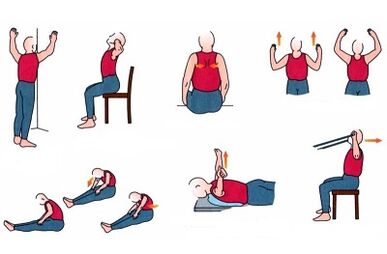 Exercițiu cu osteochondroză toracică